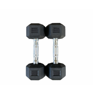 Hex Rubber Dumbbells 2,5kg (par)