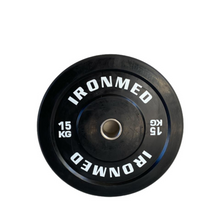 Cargar imagen en el visor de la galería, Rubber Bumper Plates 15kgs (par)
