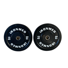 Cargar imagen en el visor de la galería, Rubber Bumper Plates 15kgs (par)
